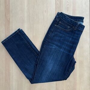 LEE Regular Fit Mid-rise Straight Leg Denim Jeans. Size 14 Short. Dark Blue EUC